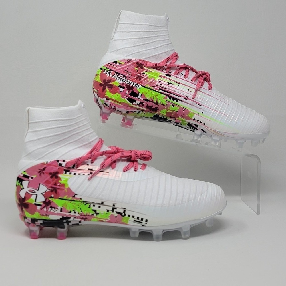 Under Armour Highlight Pro LE Men's Size 6.5 Lacrosse Cleats 6005974-100 New - Picture 2 of 9